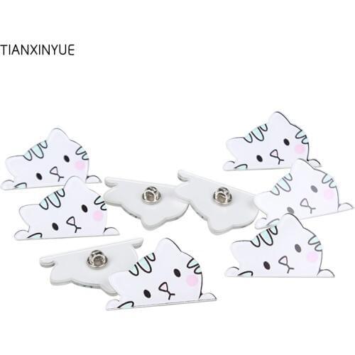 TIANXINYUE 20pcs Cat Buttons cartoon animal jeans Buttons Sewing Buttons Scrapbooking Crafts Accessories