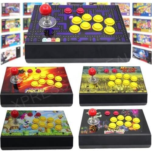 RAC-S300 Raspberry Pi 3 Model B Retro Arcade Game Console Joystick Fighting Stick Metal Case Artwork Panel 128G