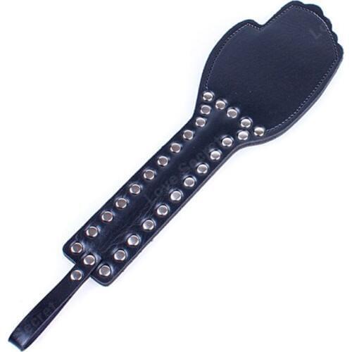 PU Leather Realistic Palm Paddle Adult Game Cosplay Slave Fetish Bdsm SM Crazy Sex Game Beating Ass Flirting Sex Toy for Couple