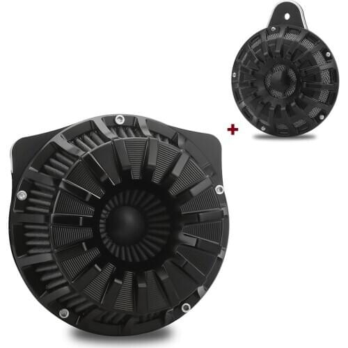 Spokes Air Filter Air Cleaner Gray Intake Element Horn kits cover Fit For harley 2008-2013 FLHTC Electra Glide Classic FLHX FLHR