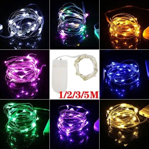 LED Lighting Strings for Christmas Wedding Party Home Room Decoration Copper Wire Garland Fairy String Lights Xmas Tree Decor