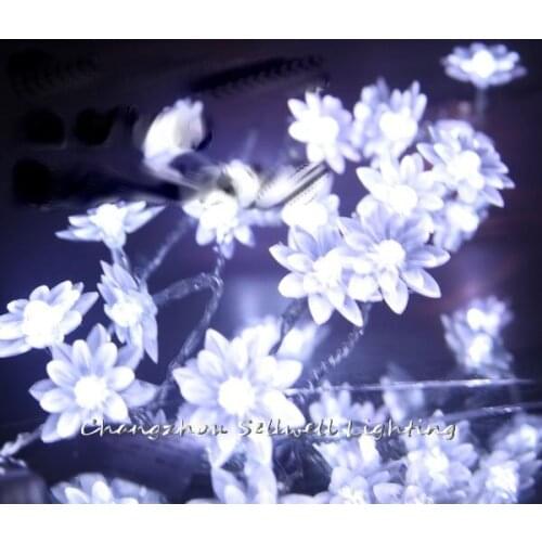 Top Fashion Navidad Great!christmas Light Celebration Product Christmas Tree Yard Decoration 10m Lotus Led Lamp H059(2)