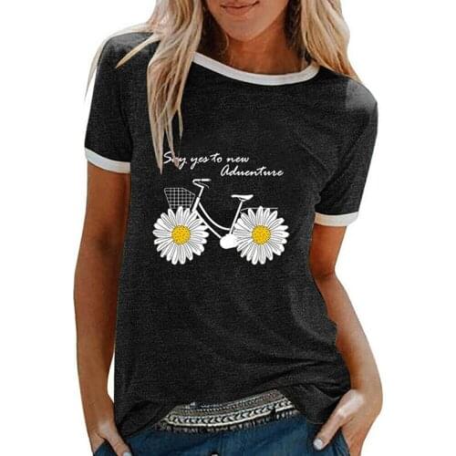 Женские футболки с принтом WE.FINE China At AliExpress