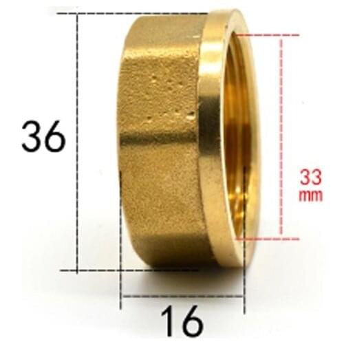 1" BSP Female Pipe Hex Head Brass End Cap Plug Fitting Coupler Connector Water Gas Oil