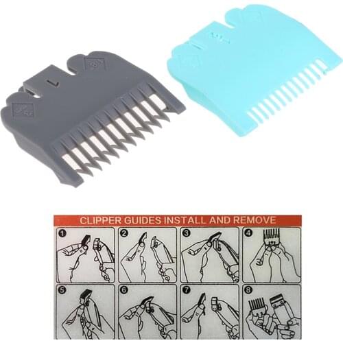 2PCS Cutting Guide Comb Hairdressing Tool Set l Limit Comb Set Compatible With WAHL Electric Hair Clipper