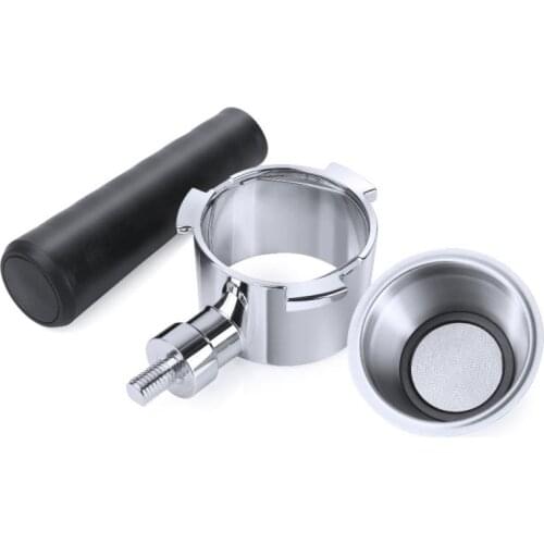 51MM Stainless Steel Double Ear/three Ear Coffee Machine Handle Bottomless Filter For Delong Espresso Coffee Tools Cocina