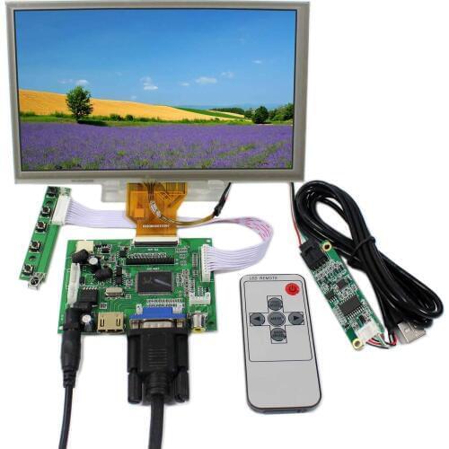 8" 800x480 8inch LCD Screen AT080TN64 with Touch Panel& Remote Control work with HD MI VGA 2AV LCD Controller Board