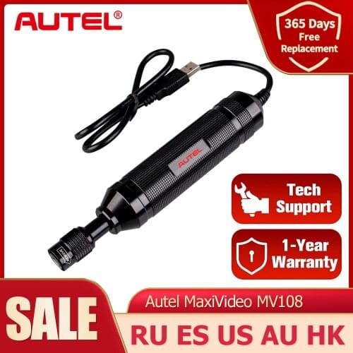 Autel MaxiVideo MV108 HD Digital 8.5mm Inspection Camera for MaxiSys Pro and PC support video inspection E Image Head