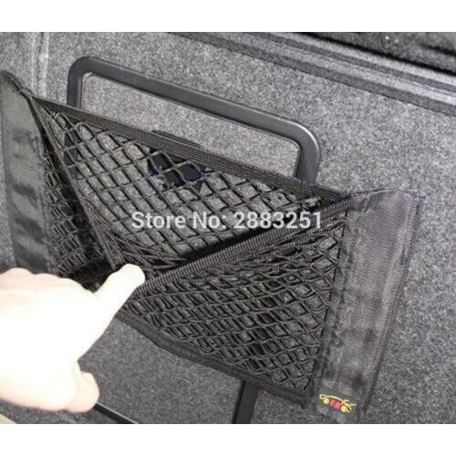 Car Styling Car Rear Trunk Back Seat Elastic String Net Mesh Storage Bag for Audi a4 a3 q5 q7 a5 b6 b8 a6 c5 b7 c6 Accessories