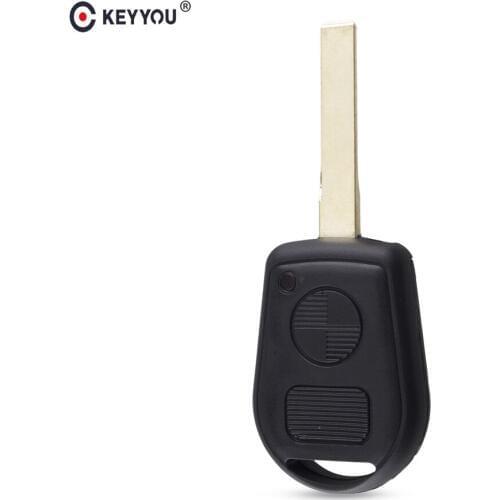 KEYYOU New Replacement 2 Buttons Remote Key Shell Blank Styling Fob Case For BMW E38 E39 E36 Z3 Key High Quality