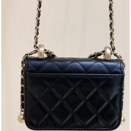 Super Quality Designer Brand 2021 Early Autumn Advanced Handicraft Workshop Jin Zhu Ms One Shoulder Diagonal Span Chain Bag