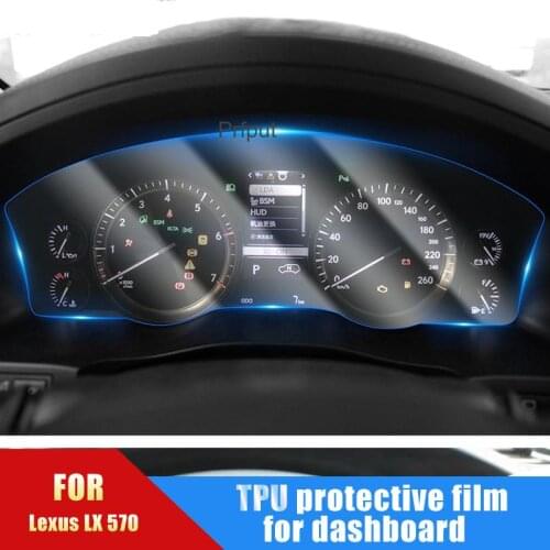 For Lexus LX 570 2016-2019 Automotive Interior Instrument Panel Membrane LCD Screen TPU Protective Film Anti-Scratch Accessories