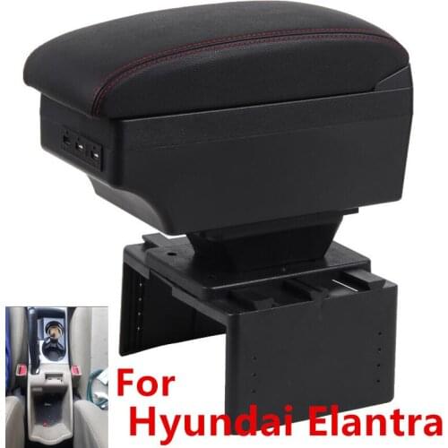 For Hyundai Elantra Armrest Box Universal Car Central Armrest Storage Box