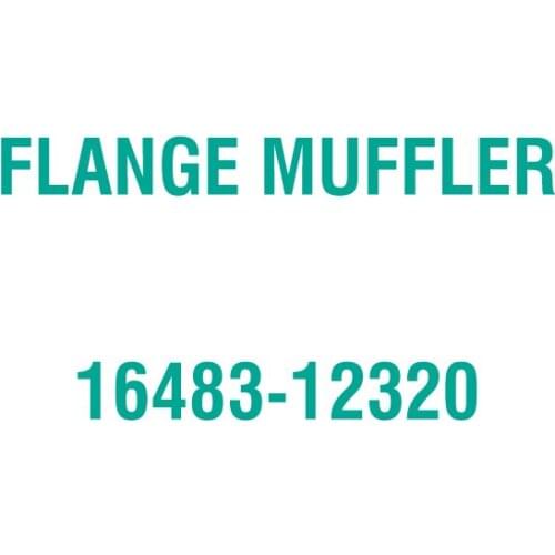 For Kubota 16483-12320 FLANGE MUFFLER