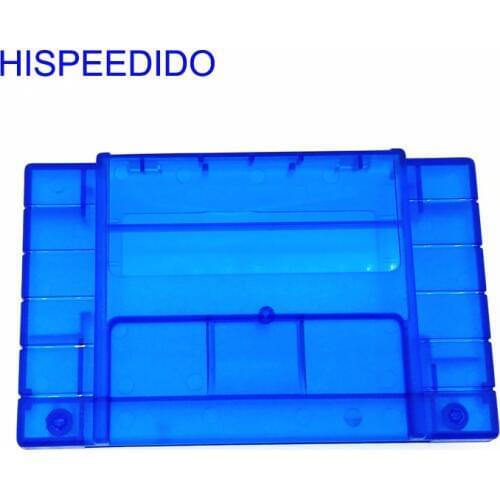 HISPEEDIDO 10 pcs/lot High quality version Gray, pink, Clear blue US Version Games Shell Case for SNES Game Card Cartridge box