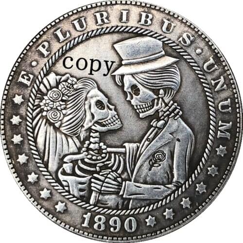 Hobo Nickel 1890-CC USA Morgan Dollar COIN COPY Type 241