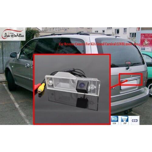 JanDeNing For Kia Grand Carnival (LWB)2006-2014 HD CCD Car Rear View Parking/ Backup Reverse Camera/ License Plate Light OEM