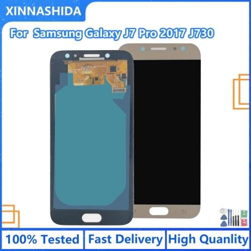 COPY OLED Display For SAMSUNG Galaxy J7 Pro J730 LCD For SAMSUNG J7 2017 Display Touch Screen Digitizer Replacement