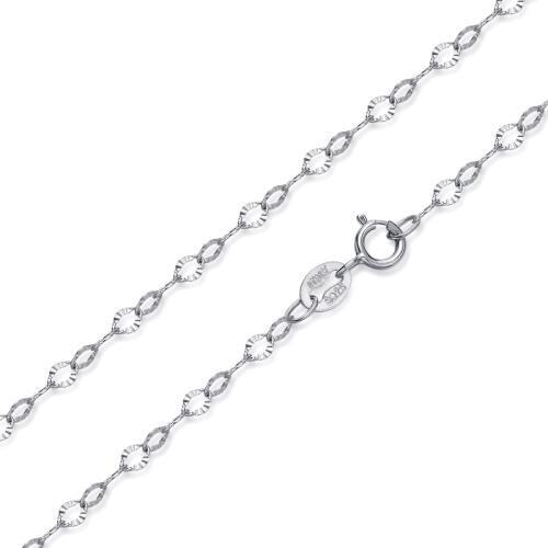 Red Trees Brand Fine Jewelry 16/18 inch Thin Solid 925 Sterling Silver Necklace Chain For Women