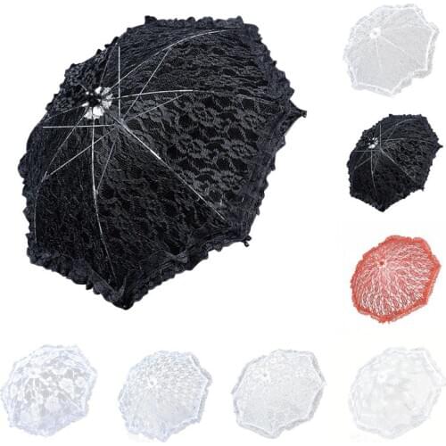 Lace Parasol Umbrella Wedding Shooting Umbrella Elegant Lace Umbrella Bridal Decoration Photo Props