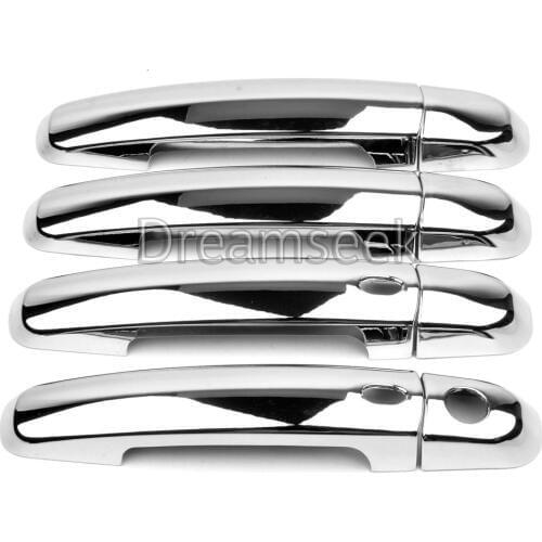 Door Handle Cover for Suzuki Kizashi SX-4 Swift Grand Vitara 2006-2011 Chrome Molding Trim with Smart Keyhole