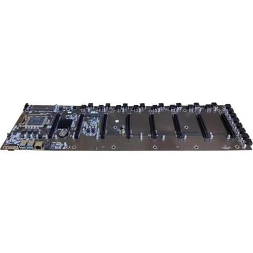 B85 ETH Miner Motherboard For CPU Set 8 Video Card Slot For DDR3 Memory Integrated VGA Interface Low Power