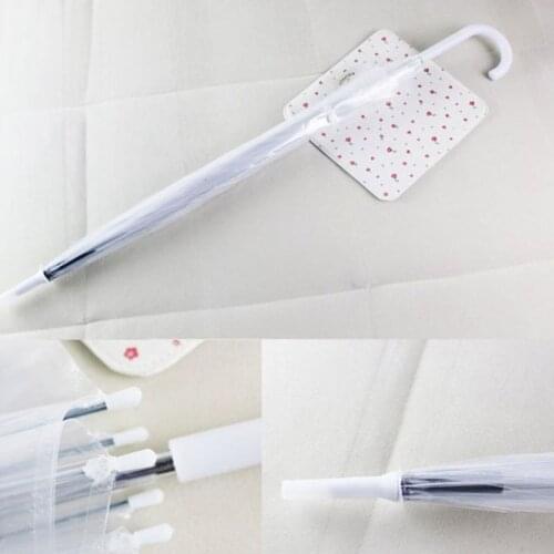 C5AC Fashion Transparent Clear Bubble Dome Shape Umbrella Outdoor Windproof Umbrellas Princess Weeding Decoration