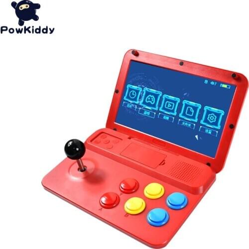 Powkiddy A13 Portable Flip Handheld Game Console 10 Inch Screen Retro Arcade Game Console Support Video Player TF Card For PS1