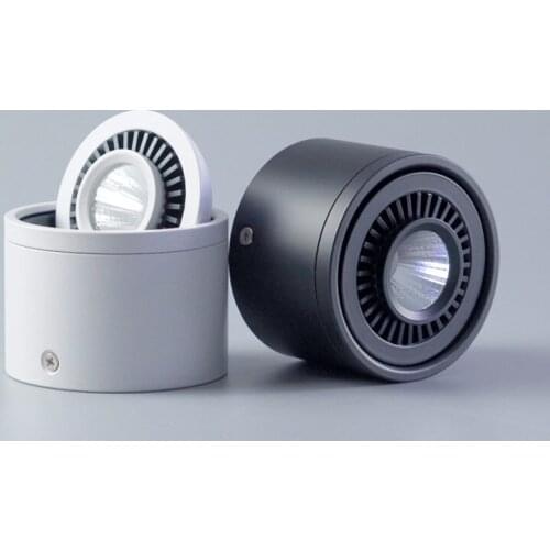 Surface Mounted COB LED Downlight 220V 110V Dimmable 7W 9W 12W 15W Ceiling Lamp 360° Rotatable Spot Lights For Indoor Lighting