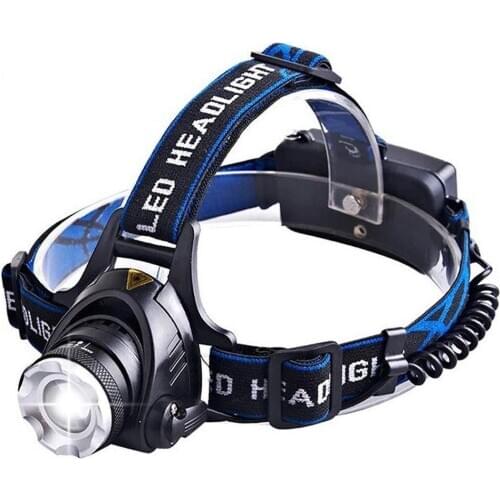 Led Headlamp Fishing Headlight T6 Modes Zoomable Lamp Waterproof Head Torch Flashlight Head Lamp For Camping