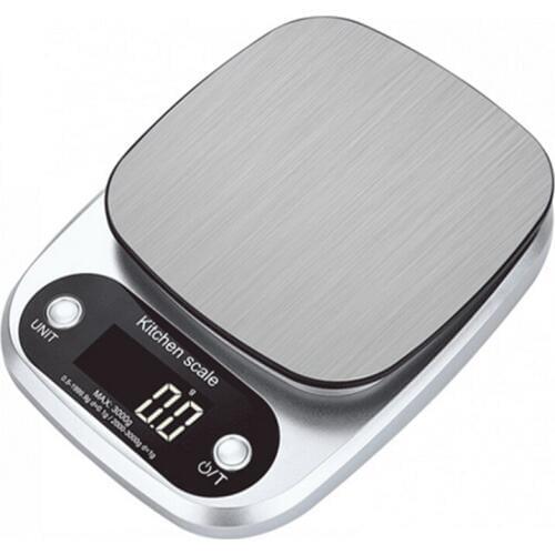 Precision electronic scale 0.1g home kitchen stainless steel 3kg electronic scale electronic platform scale