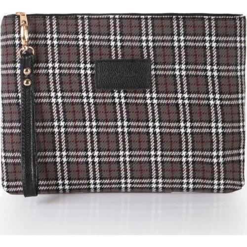 Tonar Mink Plaid Pattern Hand Bag New Season in and Bag Trend Fashion