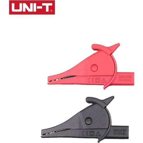 UNI-T UT-C02A Through Hole Alligator Clip Banana Interface Straight Plug Crocodile Clip For Multimeter Probe Battery Test