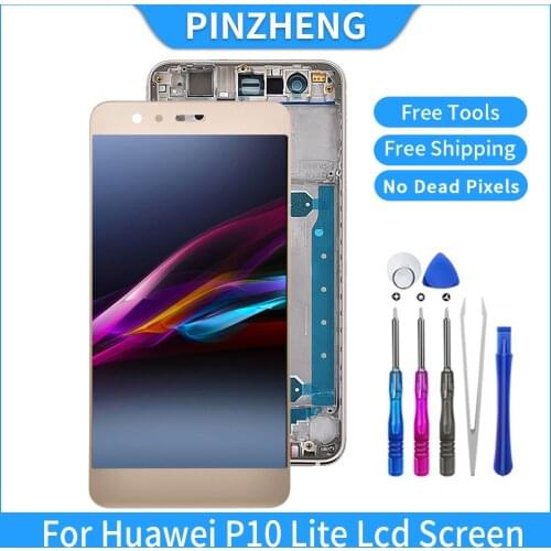 PINZHENG LCD Screen For Huawei P10 Lite P10Lite WAS-LX2 WAS-LX1A WAS-L03T WAS-LX3 LCD Display Touch Screen Digitizer Assembly