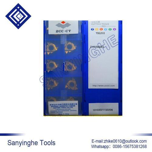 Free shipping high quality 10pcs/lots YBG203 Z16IRAG60 cnc carbide threading inserts, turning inserts