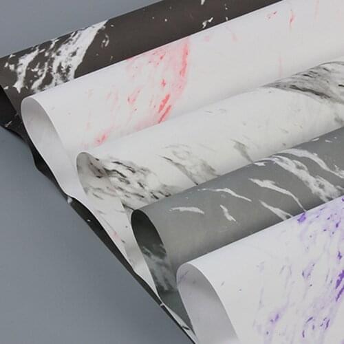 10 Pieces Marble Bouquet Wrapping Paper Gift Wrap Paper DIY Crafts 60x60cm