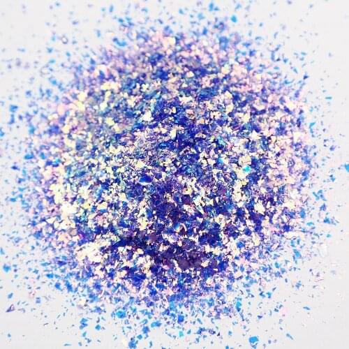 18 Colors (AB )Iridescent Pink Glitter Flakes | Glitter for face, body, hair and nail art| Loose glitter 50G Iridescent glitter