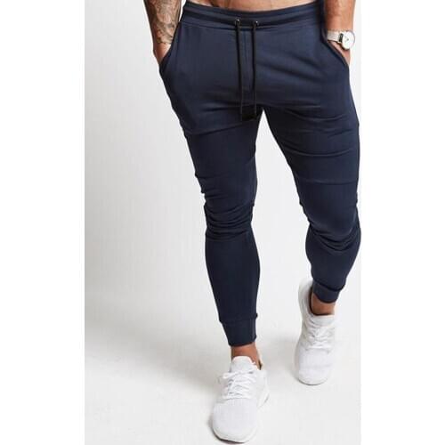 2021 Mens Sweatpants Casual Fashion Pencil Pants Male Running Sport Pure Color Trouser Jogger Fitness Breathable Clothing
