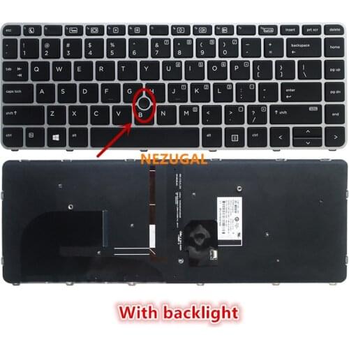 90%New US English backlit Keyboard for HP EliteBook 840 G3 745 G3 745 G4 840 G4 848 G4 836308-001 821177-001 NSK-CY2BV backlight