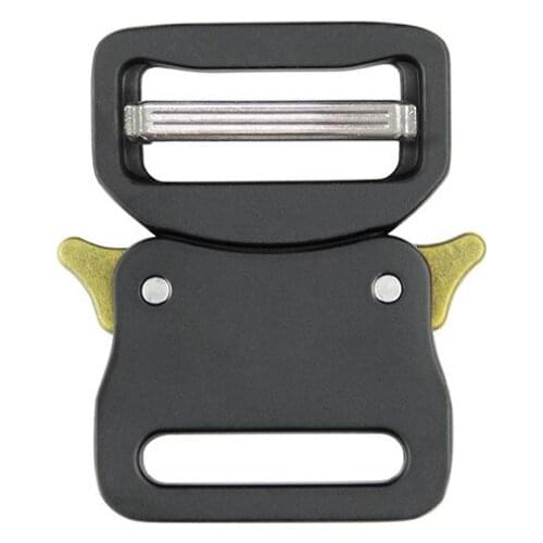 IWOWN 33mm Alloy Quick Side Release Buckle Mens Outdoor Tactical Belt Buckles Head DIY Clothes Webbing Strap Outdoors Accessory