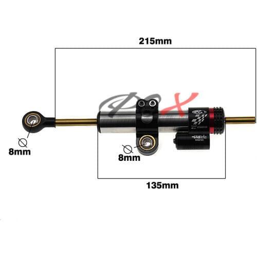 For XT660X YZF R125 MT03 MT-03 MT 03 R1 XJ6 Tracer 700 900 Universal Motorcycle Adjustable Steering Damper Stabilizer