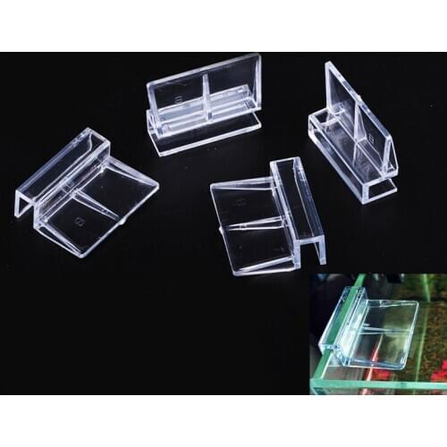 Hot 6/8/10/12mm Acrylic Aquarium Fish Tank Glass Fixed Cover Clip Clamp Bracket Holder Shelf Lamp Filter Barrel Rack Support
