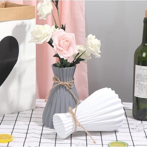Imitation Rattan Creative Simplicity Vases Home Decoration Anti-ceramic Vases European Wedding Modern Room Decorations