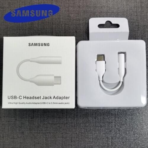 SAMSUNG Type C 3.5 Jack Earphone Cable USB C to 3.5mm AUX Headphones Adapter For Galaxy S20FE S20 Note 10 Plus S20 note 20 Ultra