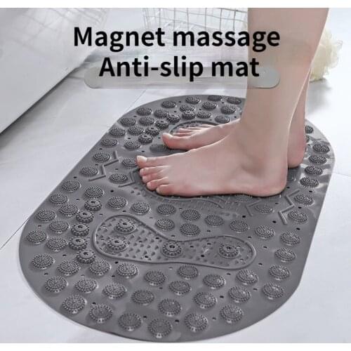 HOT SALE New Style PVC Toilet Mat Home Bath Mat Bathroom Carpet Non-slip Rug Toilet Floor Mat Massage Foot Mat