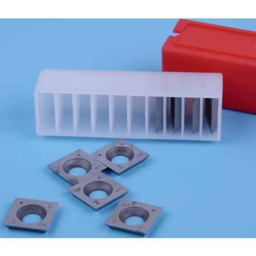 LETAOSK 10pcs 6" Radius Square Carbide Inserts 4-Edge 15 x 15 x 2.5mm For Wood Turning Tools