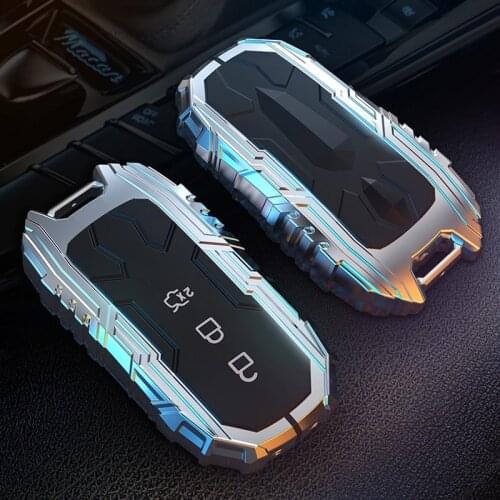 Mechanical wind metal car key cover For Ford Focus Taurus Mondeo F150 Mustang Raptor Lincoln