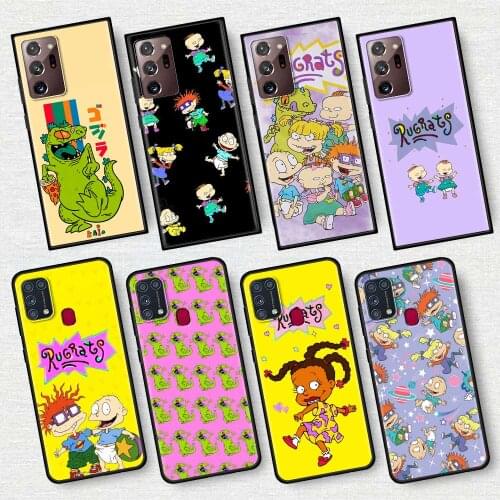 Cartoon Rugrat Silicone Soft Phone Case For Samsung Galaxy Note 20 Ultra 10 Plus 5G 8 9 Lite M31 M51 F41 TPU Cover Capa