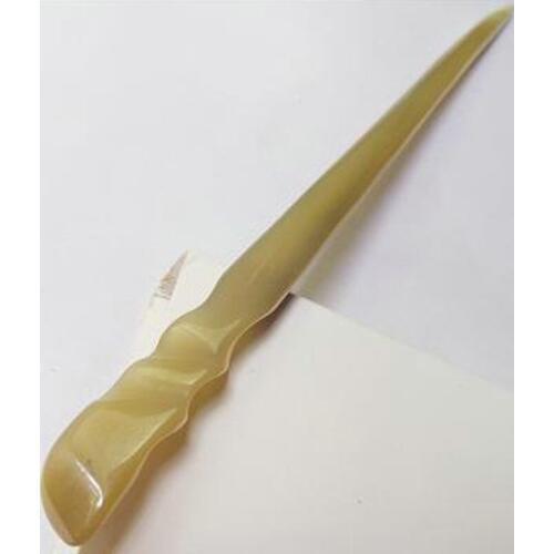 Natural White Water Horns Hair Accessories Girl Hairpins Hand-polished Flowers Meridian Cone China Traditional Medical Care