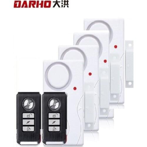 Darho Door Window Entry Security Wireless Remote Control Sensor Alarm Host Burglar Security Alarm System Home Protection Kit